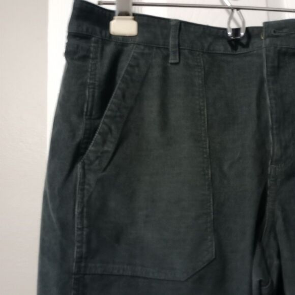 LL‎ Bean Signature Corduroy Pants Women’s  Size 14 Dark Gray - Picture 2 of 8